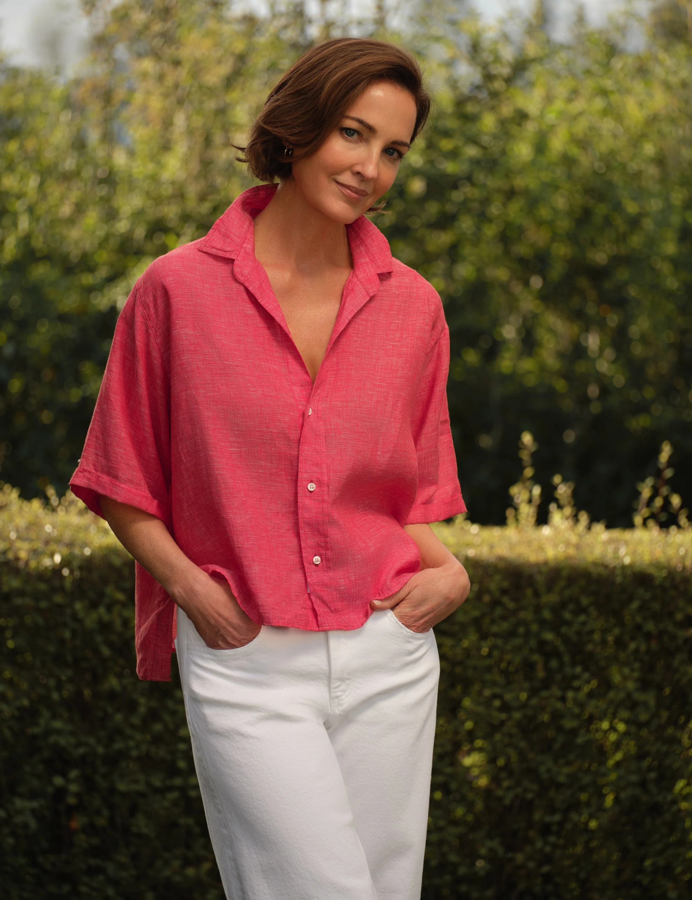 Short-Sleeve Button-Up Shirt - 1