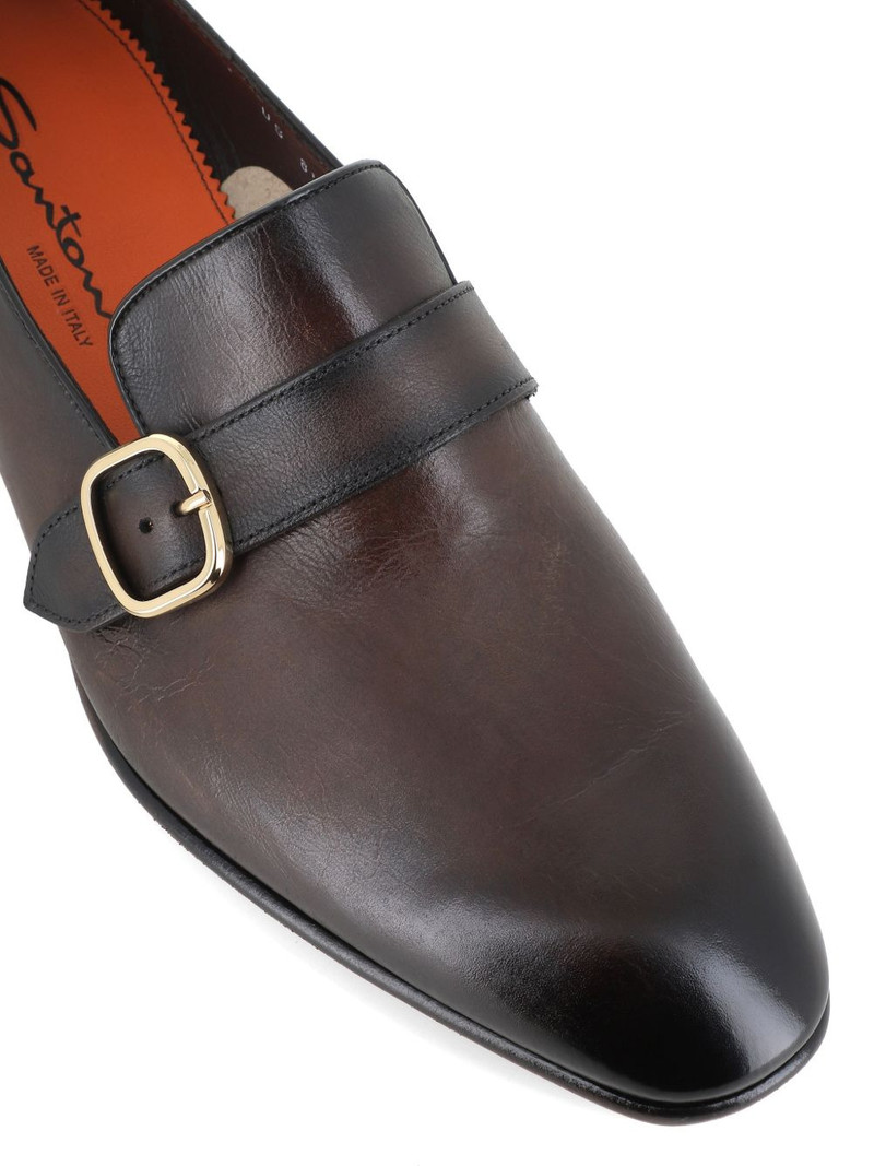 buckle-fastening leather loafers 4