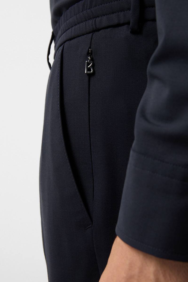 Pleated trousers Marcus in Navy blue 5