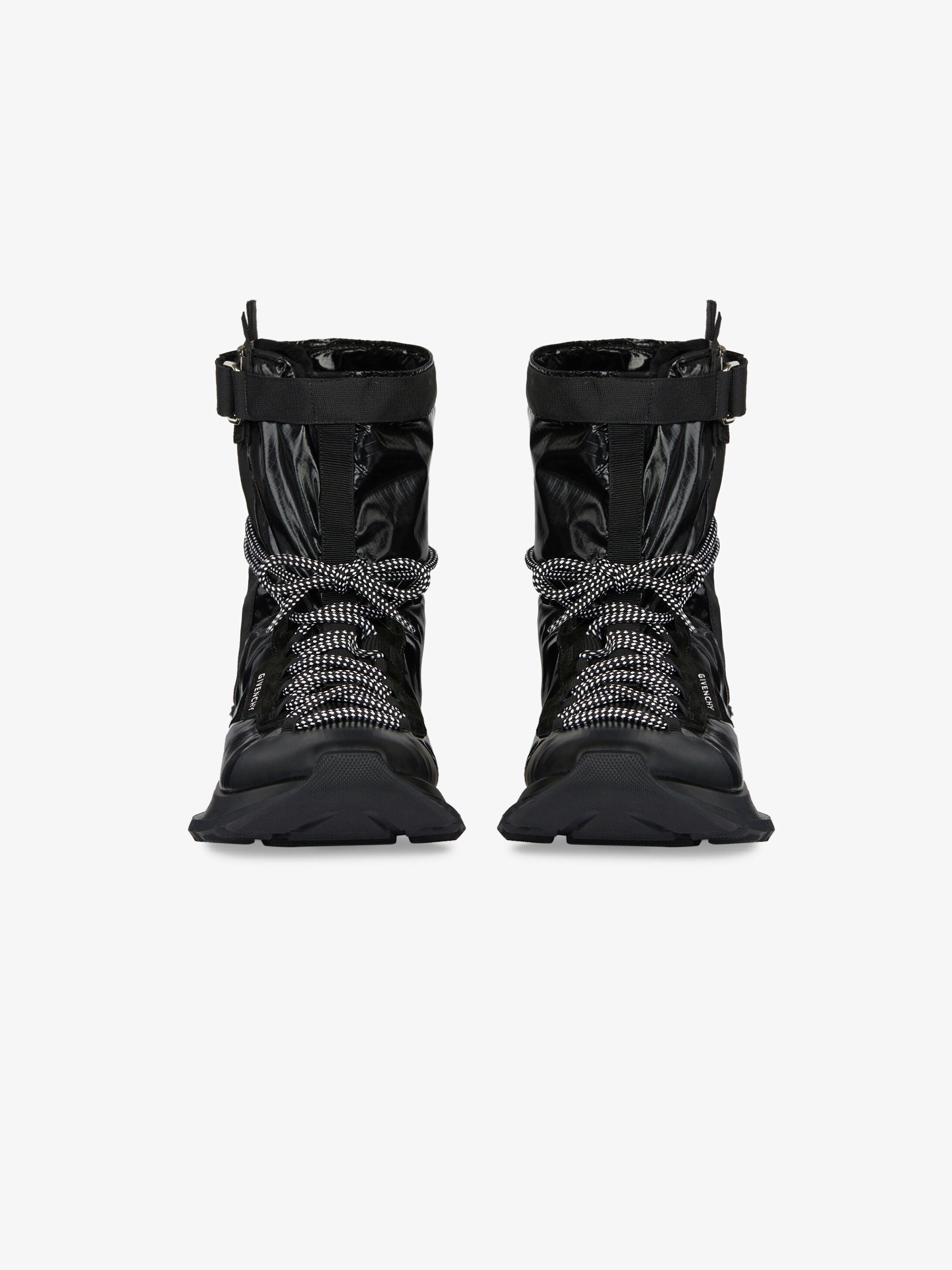 Spectre high-top sneakers in shiny nylon - 4