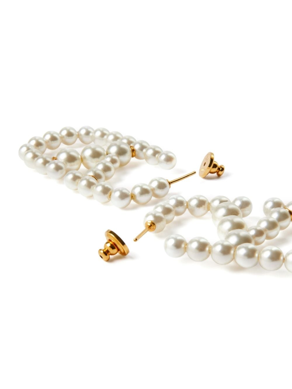 VLogo Signature pearl earrings - 5