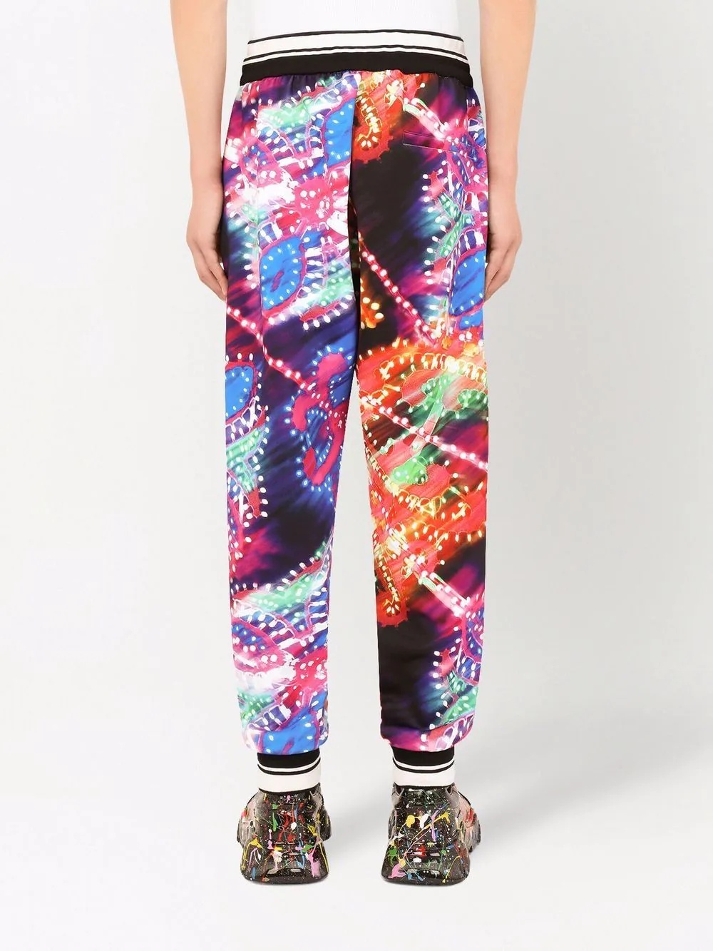 luminaire-print track trousers - 4