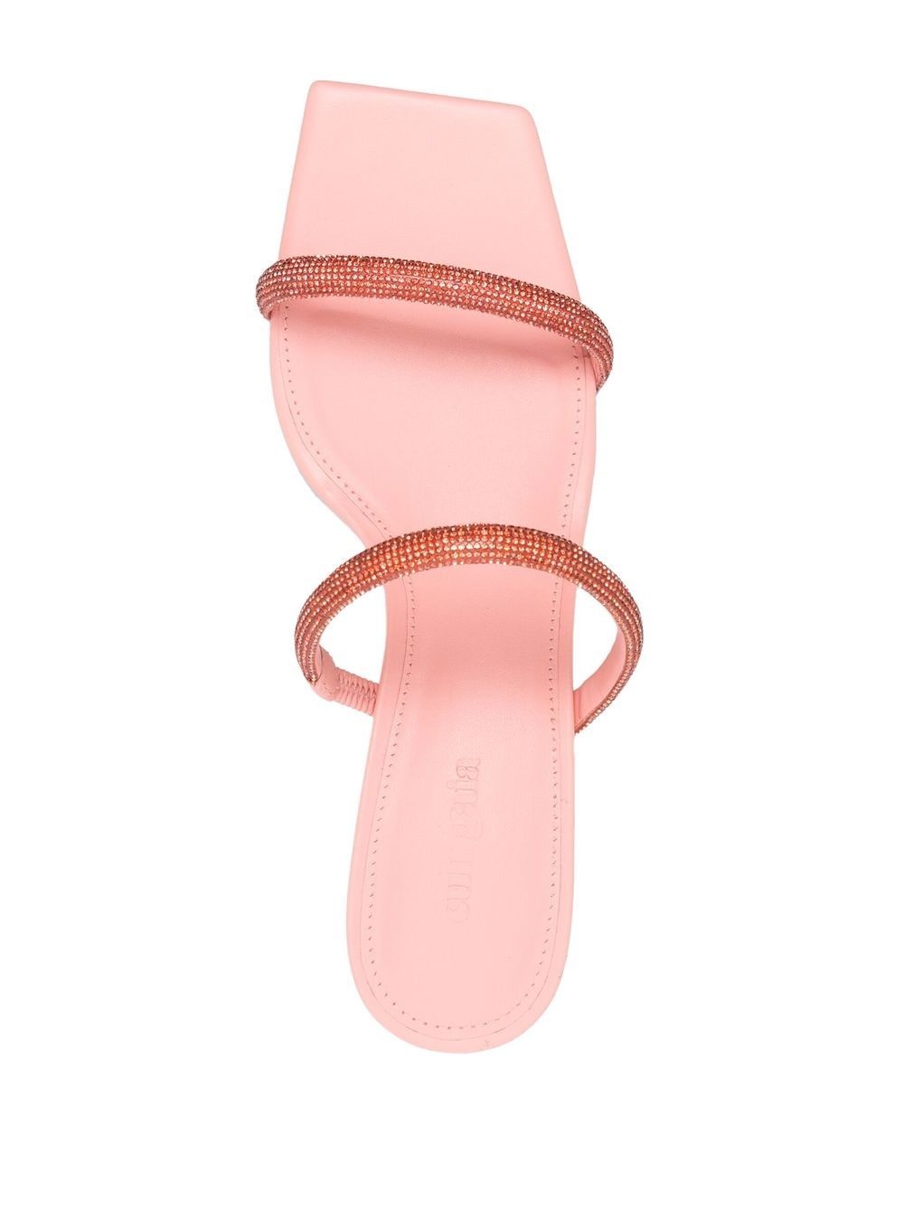 rhinestone-embellishment 50mm sandals - 4