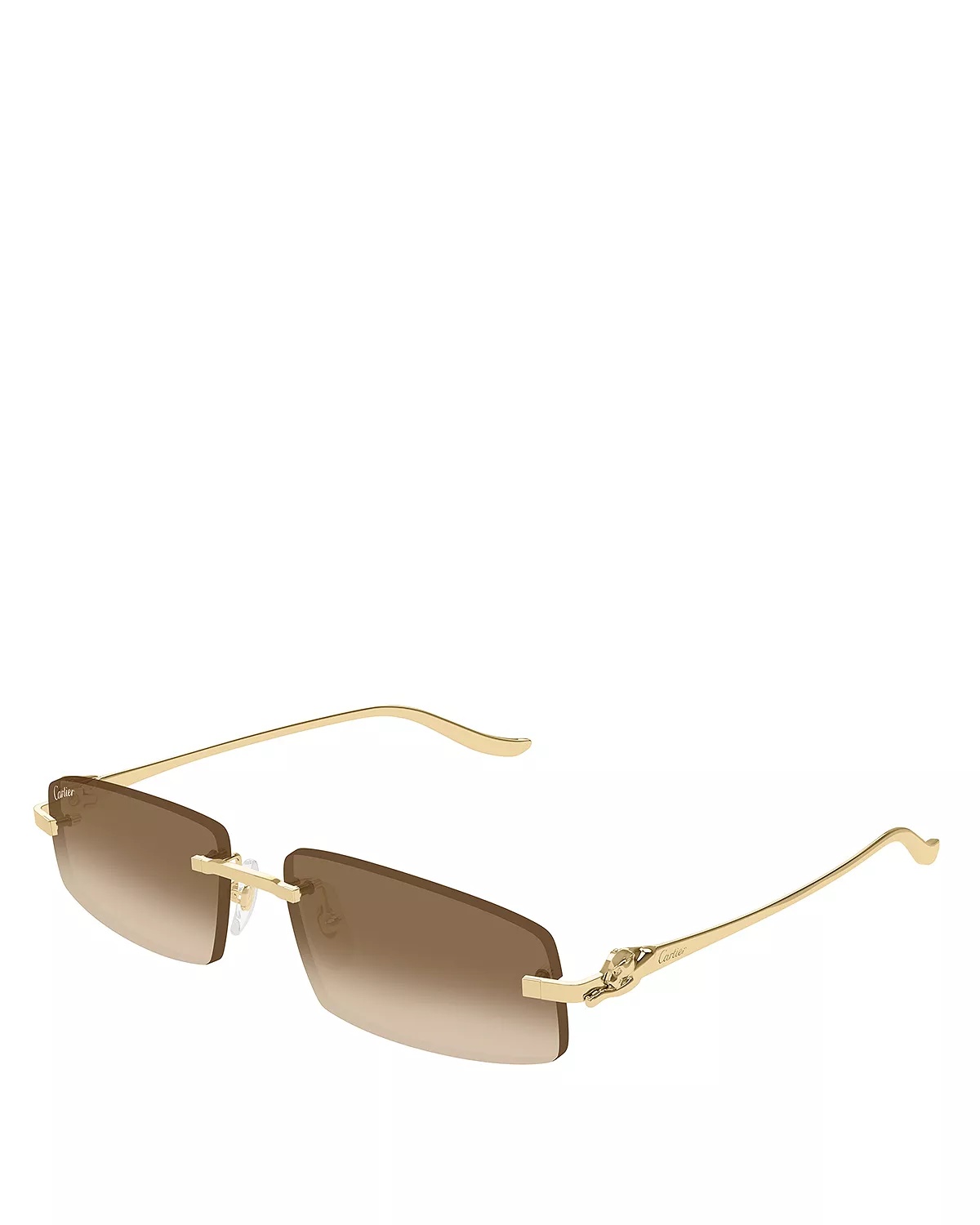 Panthère Classic Rimless Rectangle Sunglasses, 58mm - 1