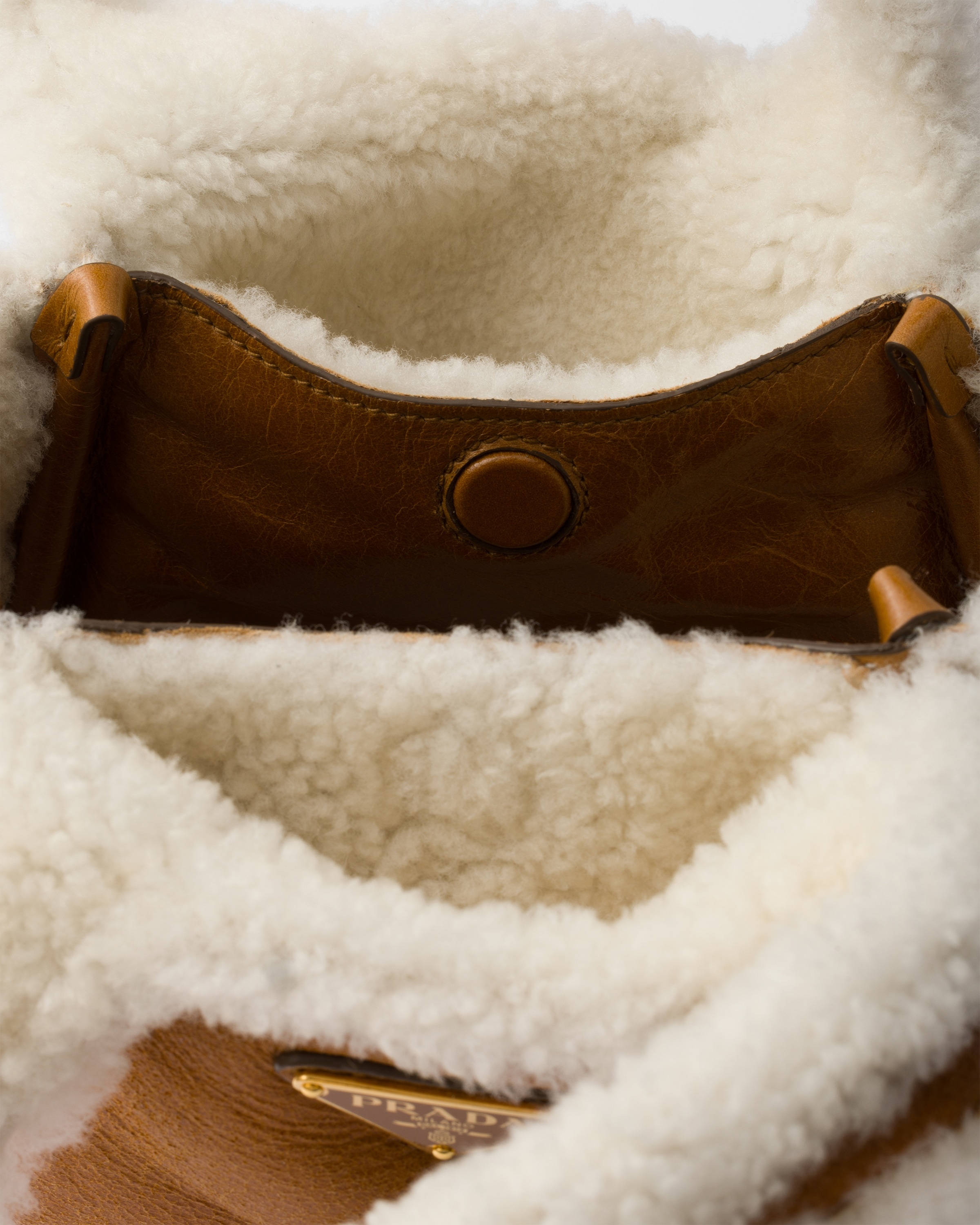 Shearling mini handbag - 4