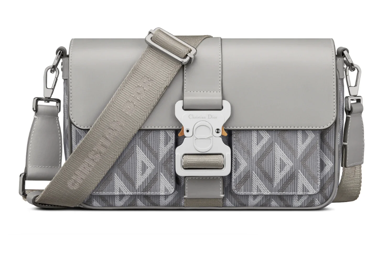 Dior Hit The Road Shoulder Bag Diamond CD Grey - 1