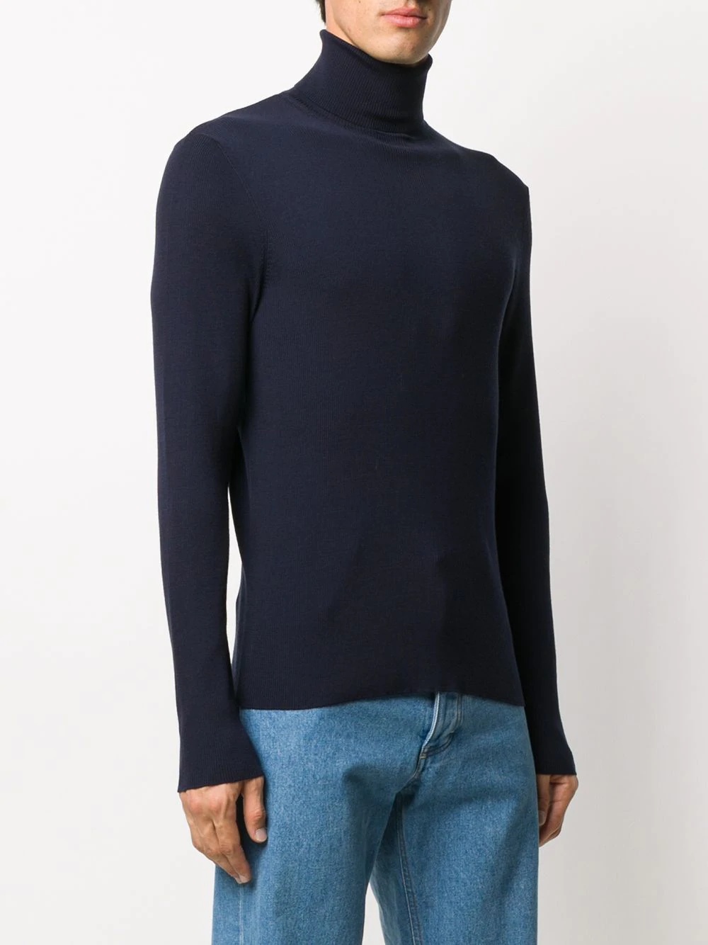 fitted roll neck jumper - 3