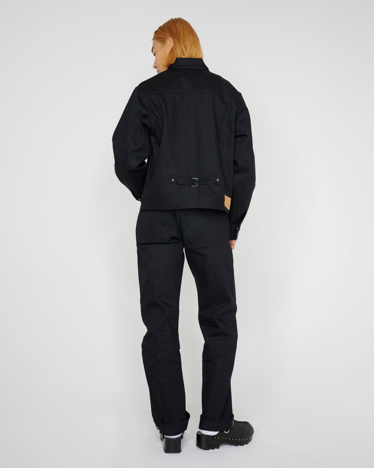 Trucker Jacket 13.2oz Selvedge Denim - Solid Black - 14