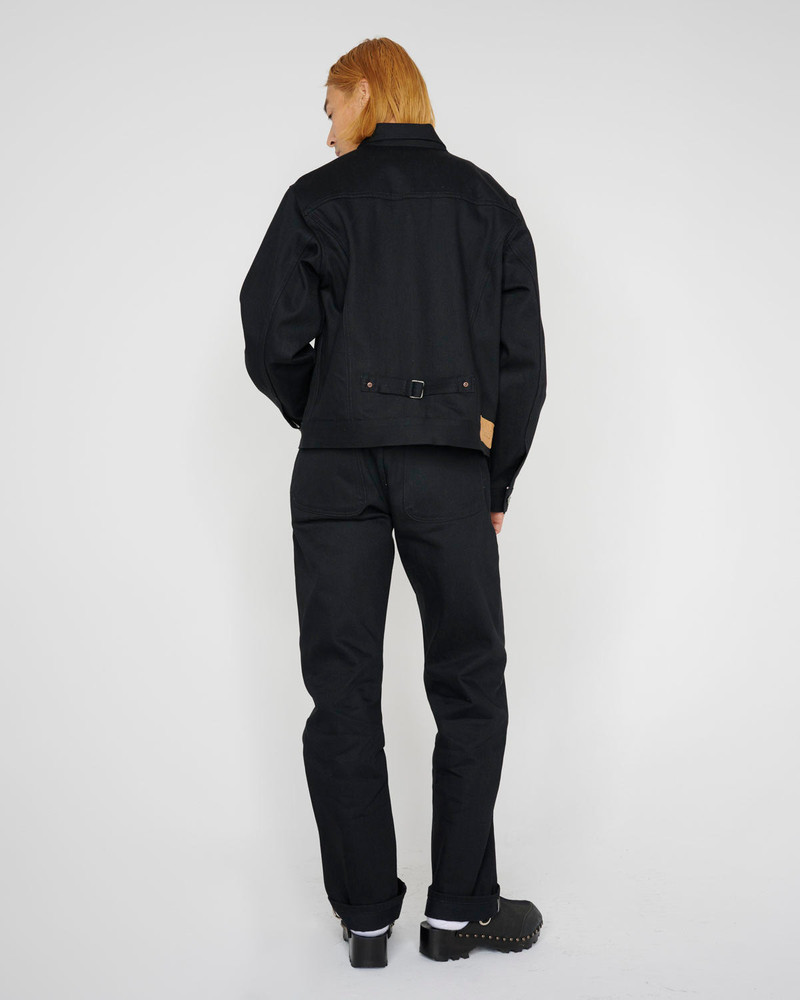 Trucker Jacket 13.2oz Selvedge Denim - Solid Black 14