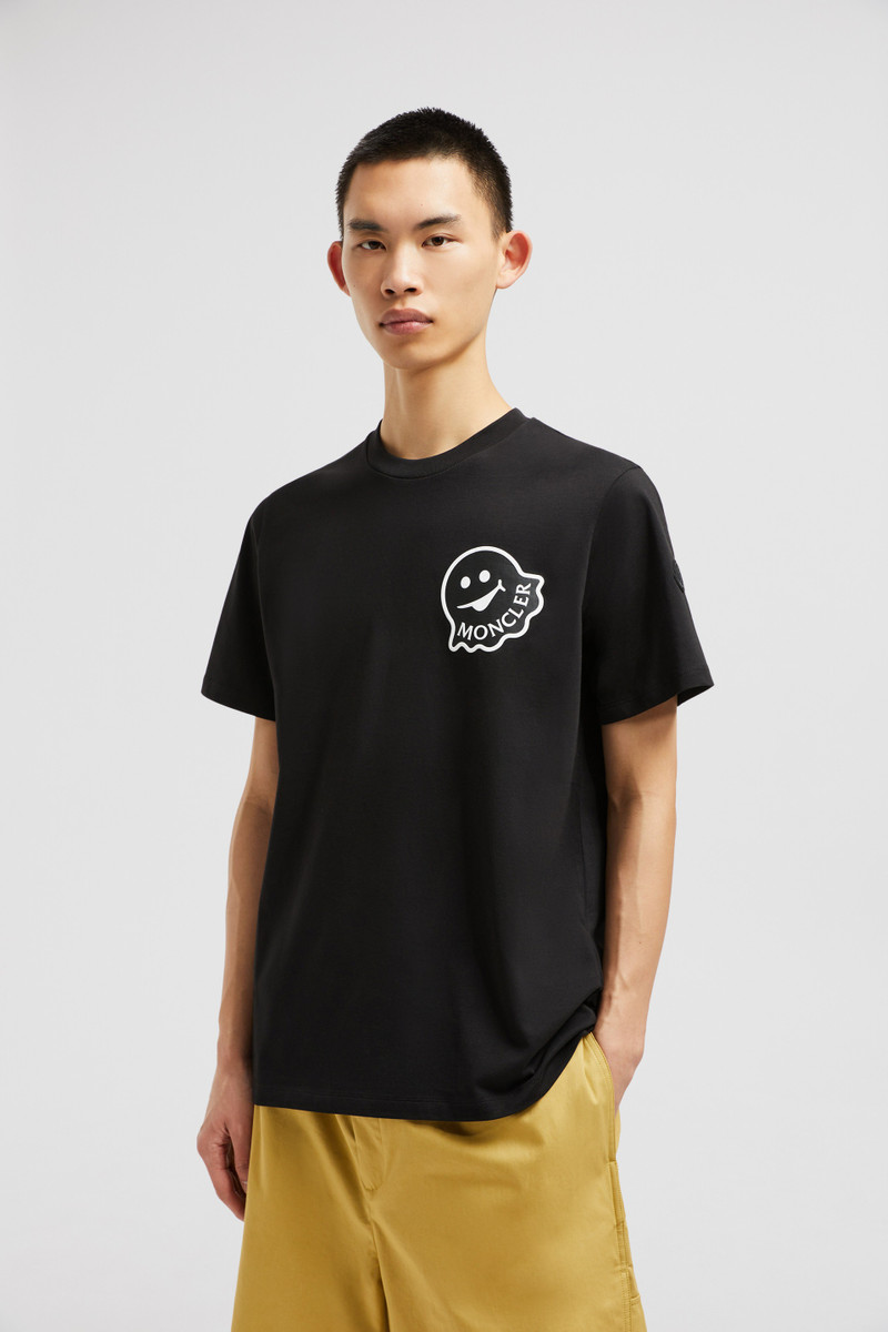Moncler Cartoon Logo Cotton T-Shirt outlook