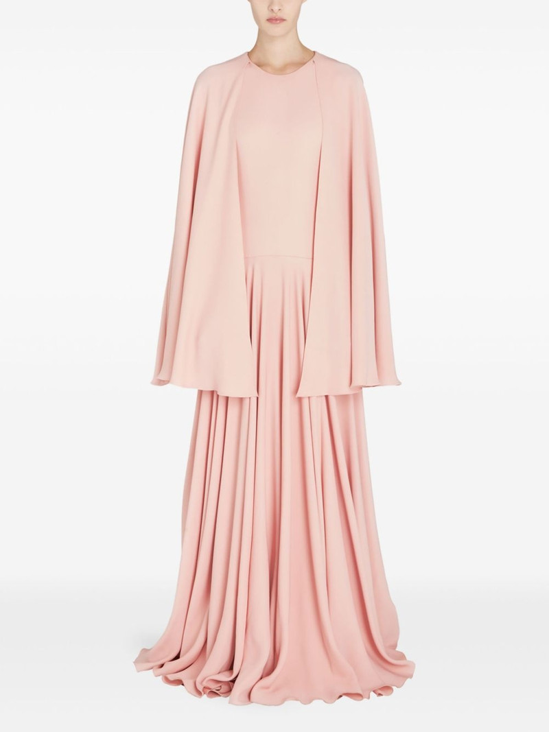 GIAMBATTISTA VALLI pleated cape dress outlook