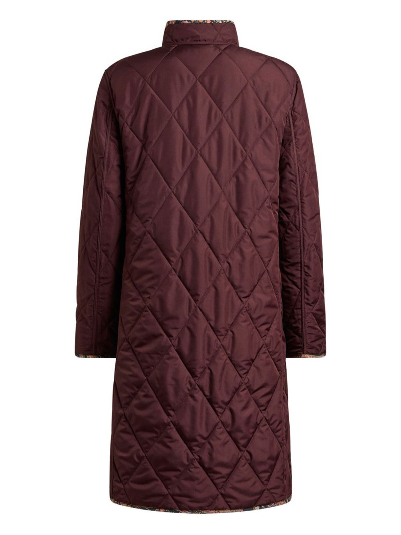 quilted floral paisley-motif coat 4