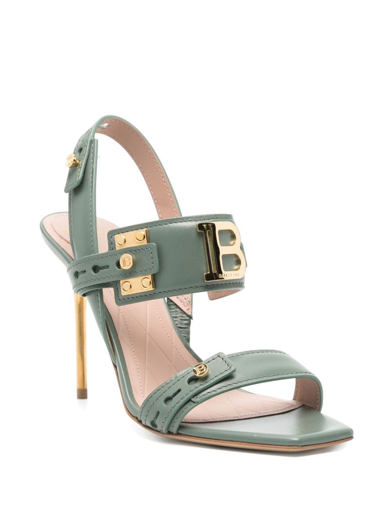 Balmain 100mm B-logo sandals outlook