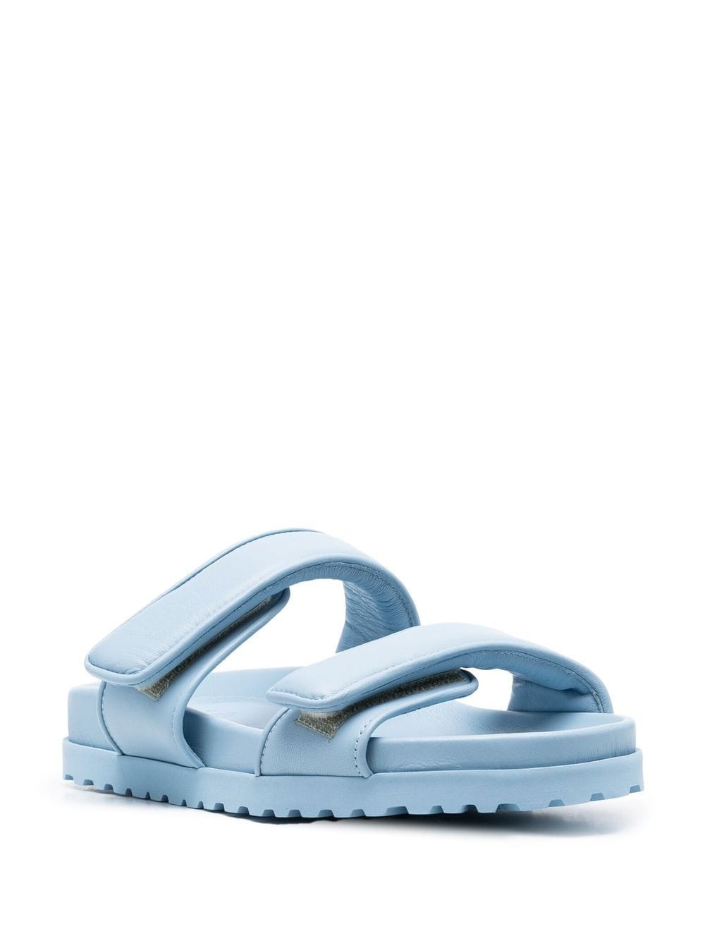 side touch-strap fastening sandals - 2