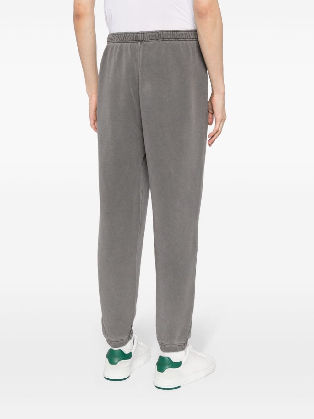 tapered cotton track pants - 5