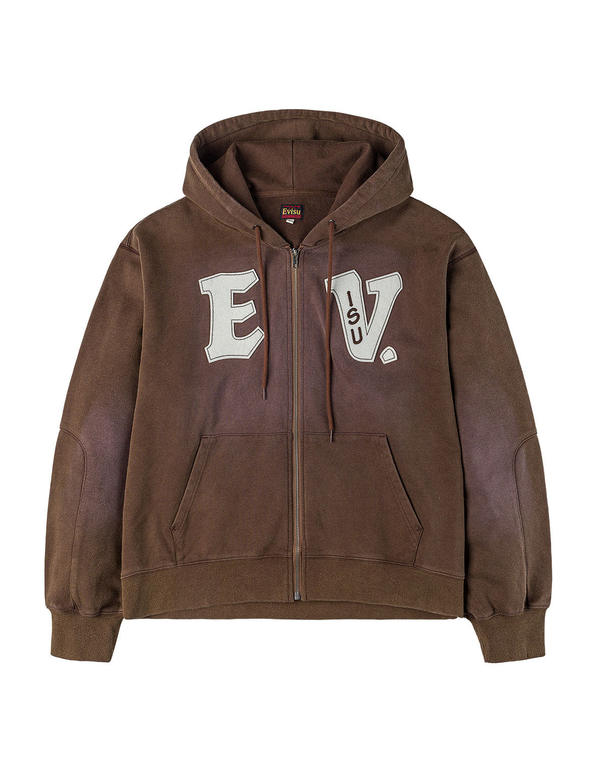 EV and Seagull Patches Embroidery Relax Fit Hoodie Jacket - 15