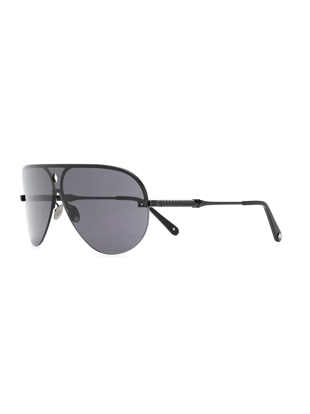 half-frame aviator sunglasses - 2