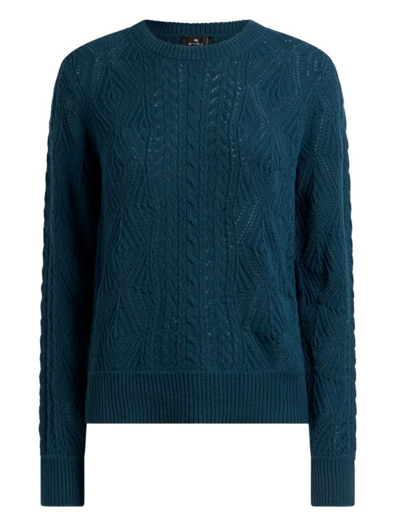 cable-knit wool sweater 1