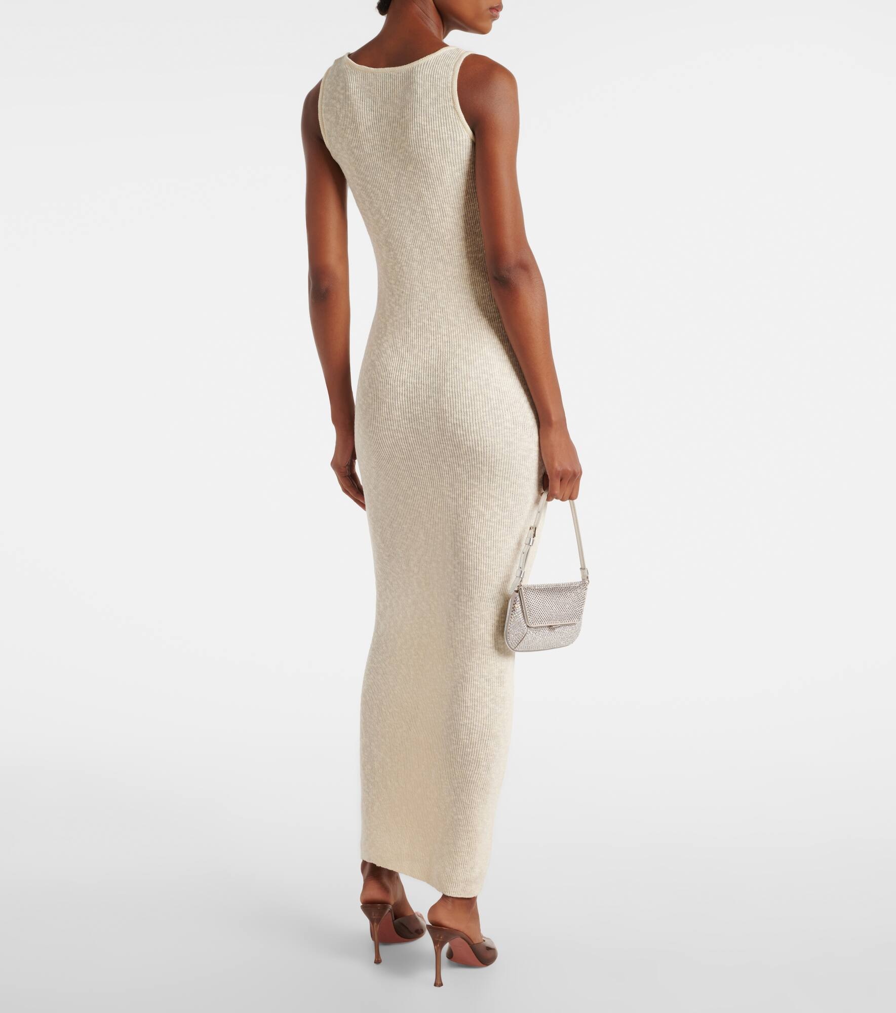 Crochet linen and cotton maxi dress - 3