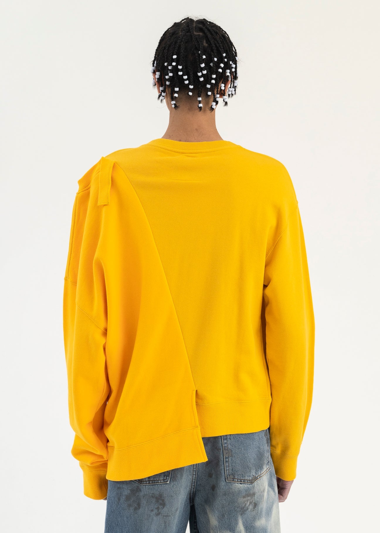 YELLOW PACTHWORK SWEATER - 4