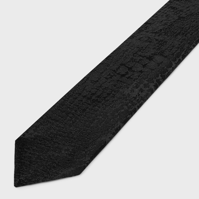 CELINE thin tie in silk jacquard outlook