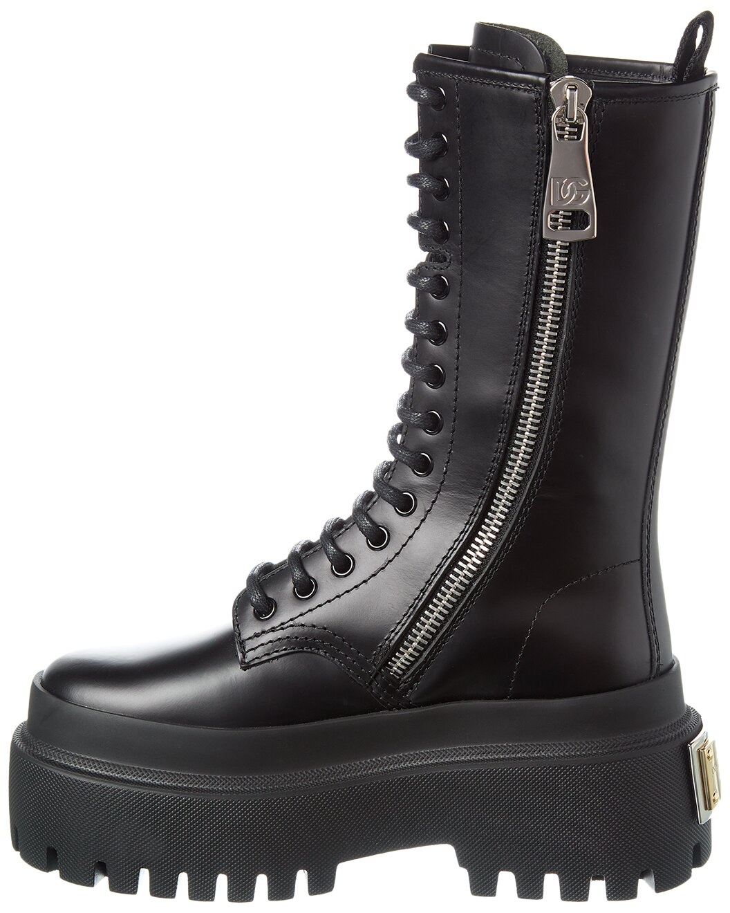 Dolce & Gabbana Leather Combat Boot - 2