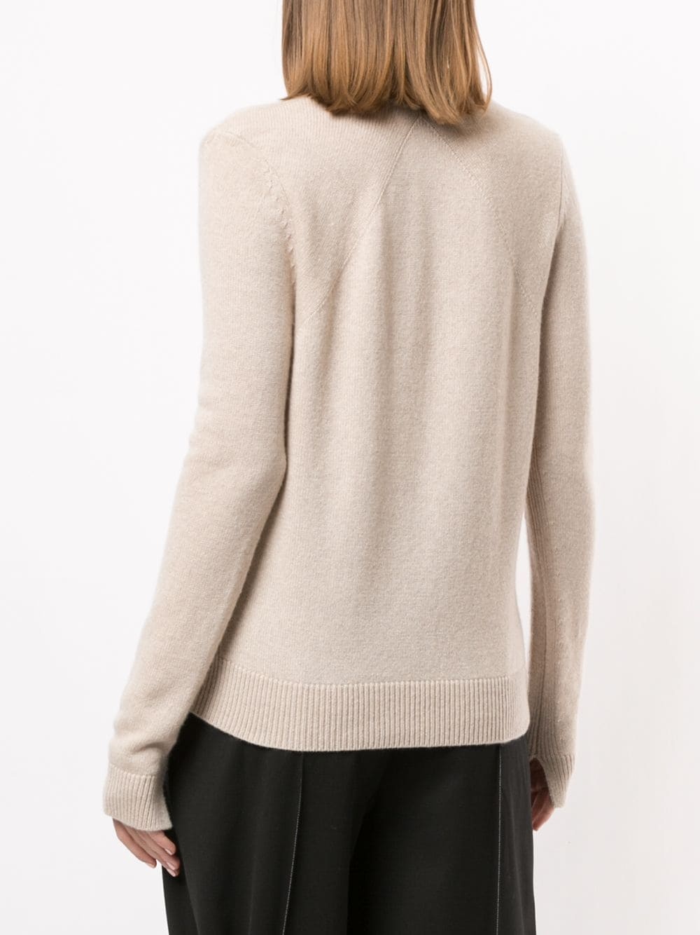raglan sleeves eco cashmere jumper - 4