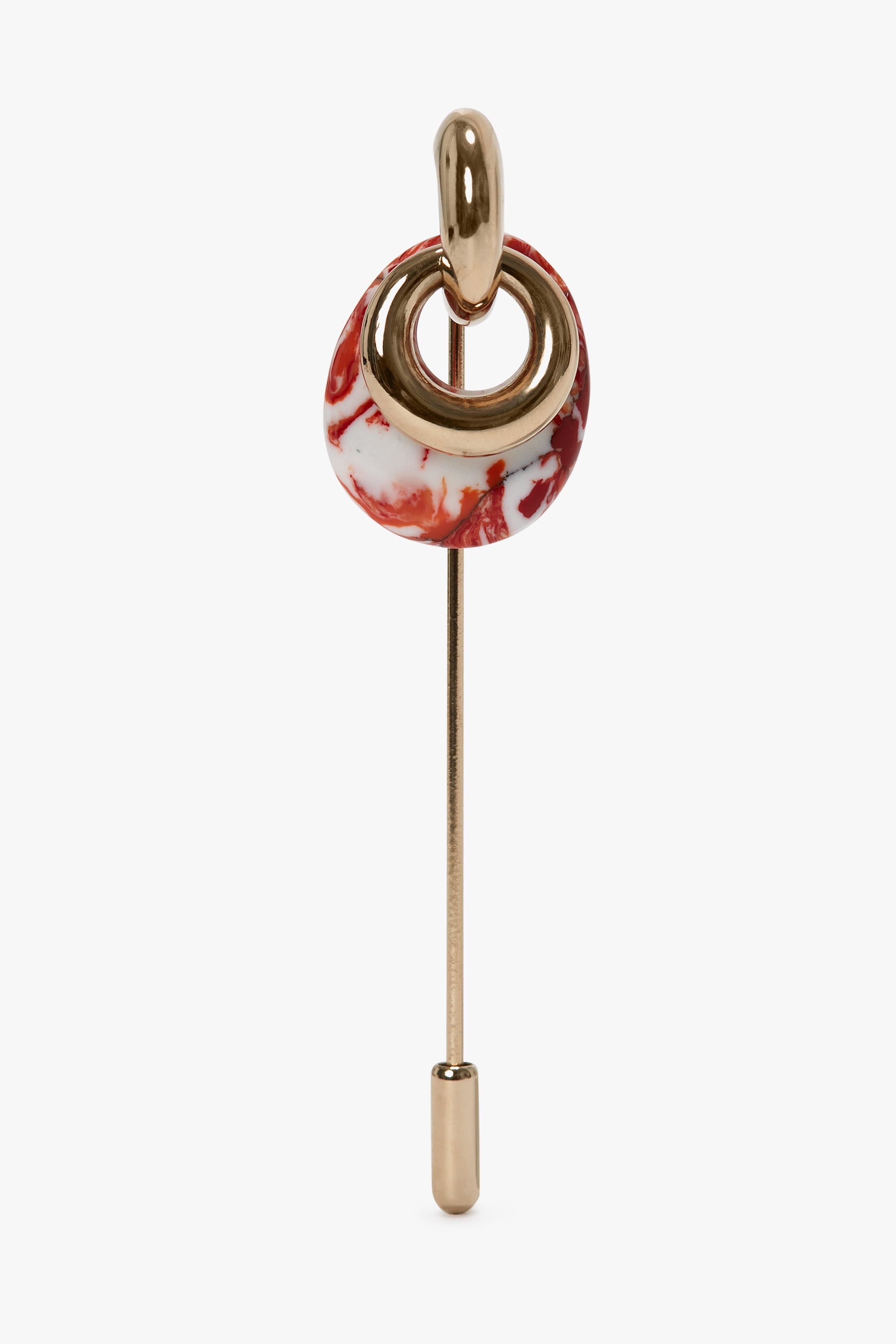 Exclusive Resin Charm Brooch In Light Gold-Orange - 1