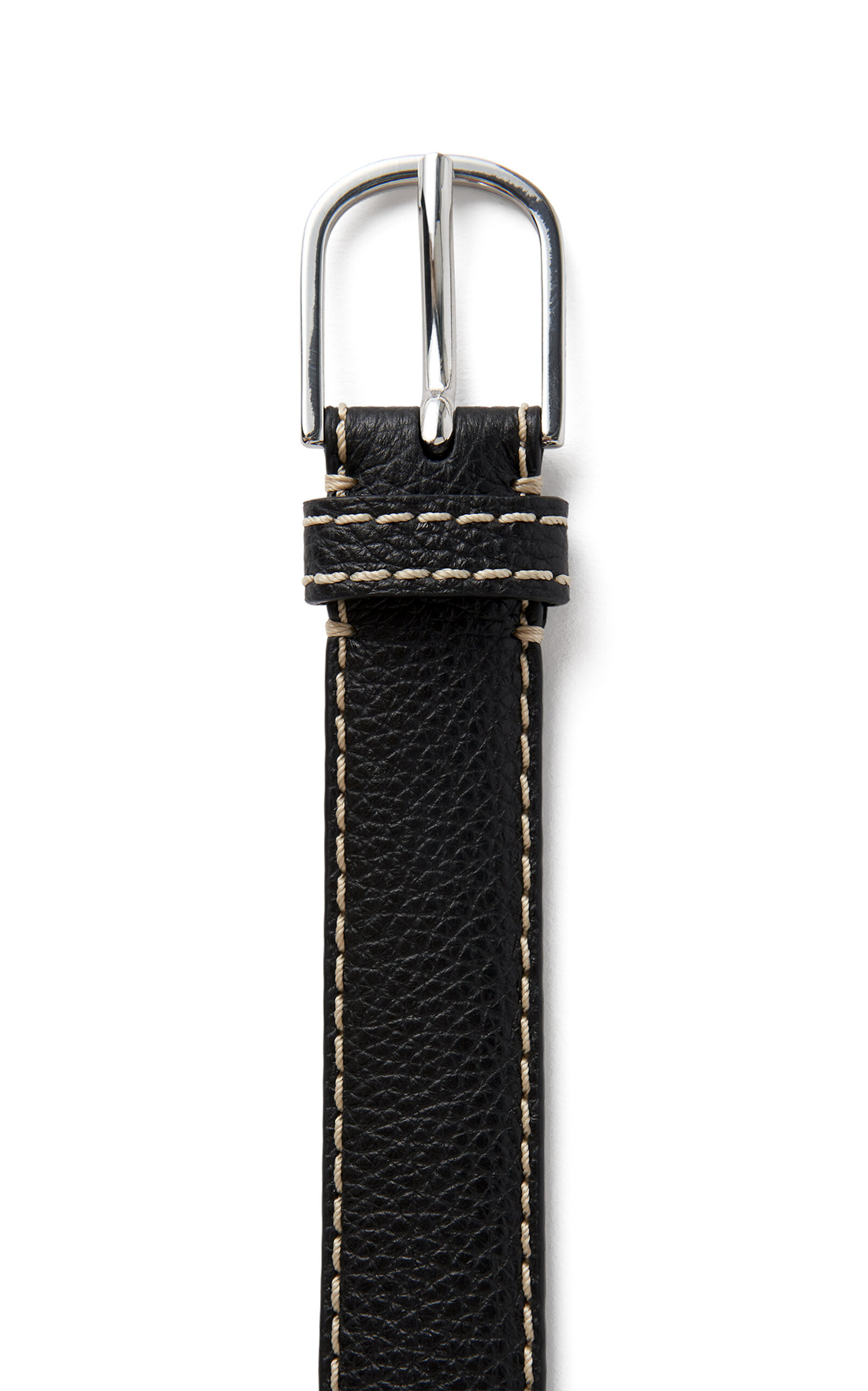 Slim Leather Belt black - 5