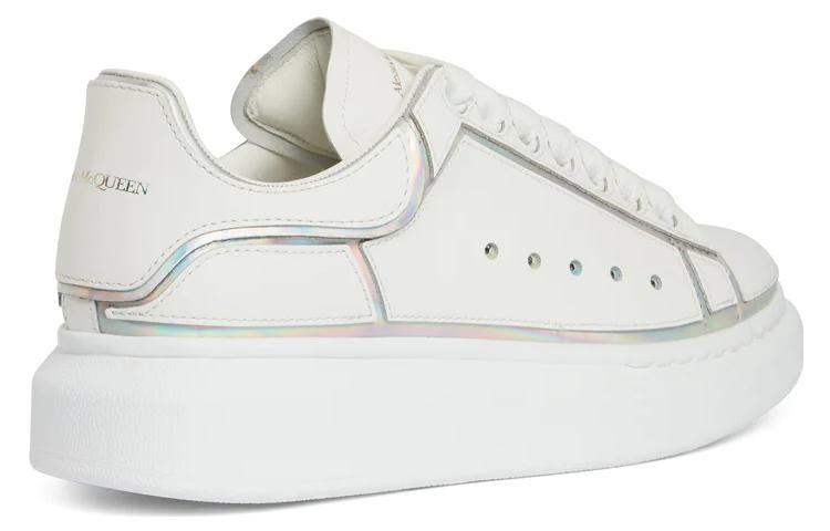 (WMNS) Alexander McQueen Oversized Sneakers 'White Silver' 708750WIBNV9989 - 4
