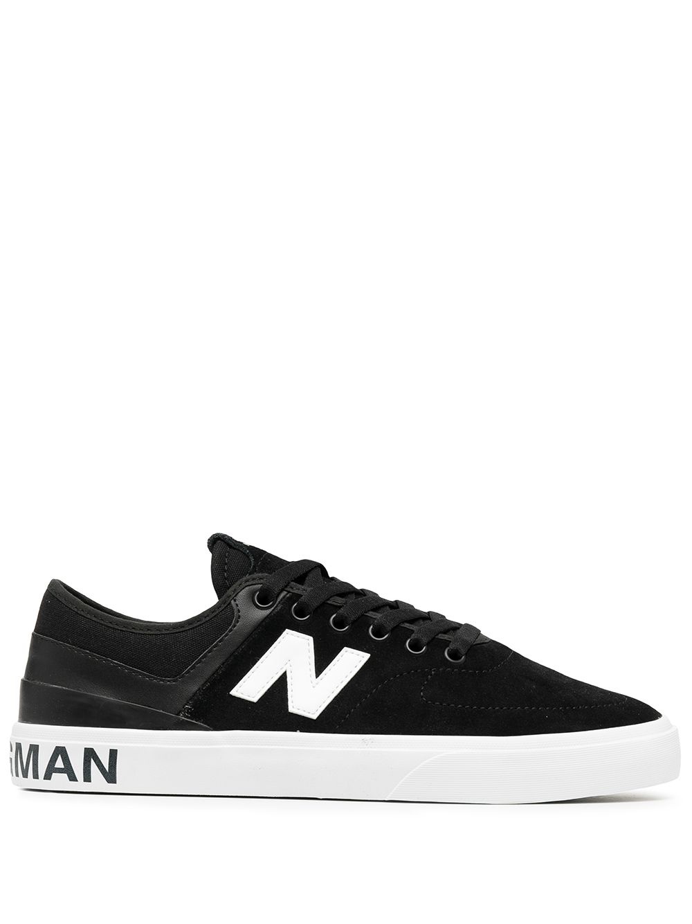 side contrasting logo sneakers - 1