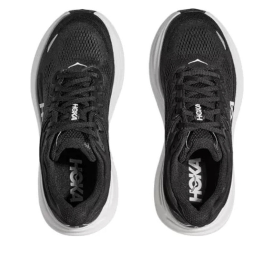 HOKA ONE ONE Bondi 9 Wide 'Black White' 1162013-BWHT - 4