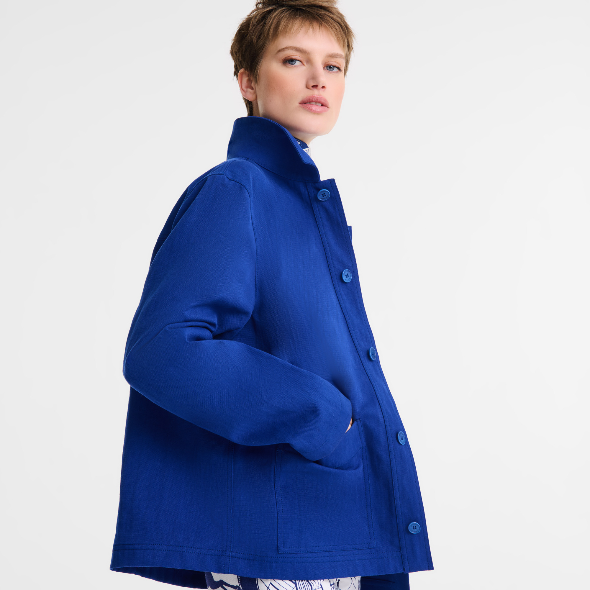 Jacket Cobalt - Cotton - 4
