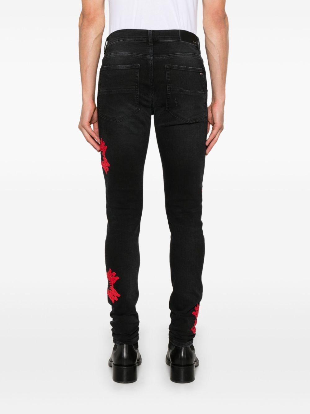 MA Quad-appliqué skinny jeans - 4