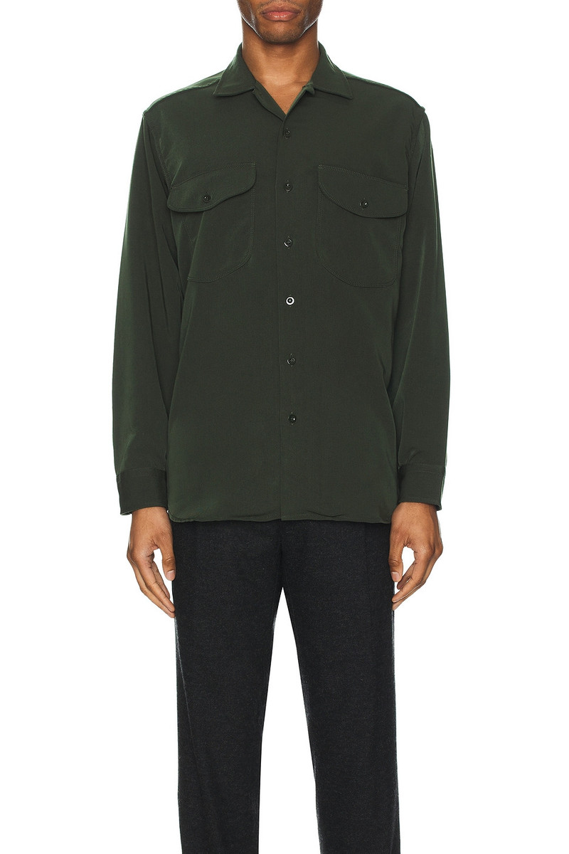 BEAMS PLUS Work Classic Fit Pe Twill Shirt outlook