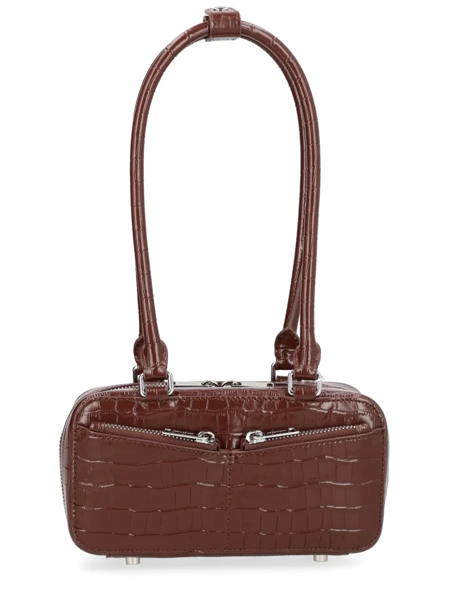 LEATHER BAG WITH CROCODILE EFFECT - 1