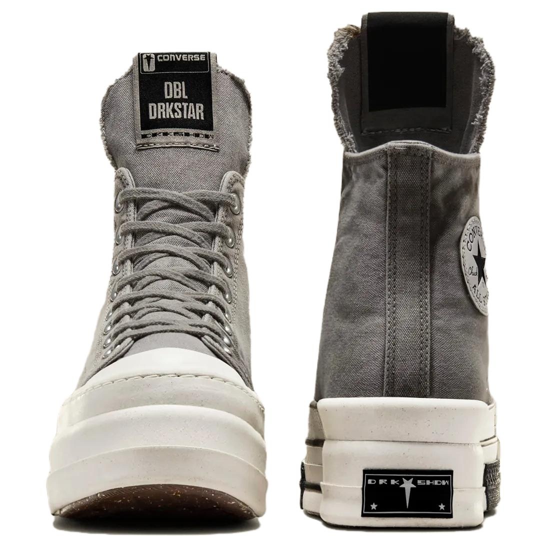 (WMNS) Converse x DRKSHDW DBL DRKSTR OVERDYE Chuck 70 High Top 'Grey White' A06755C - 3