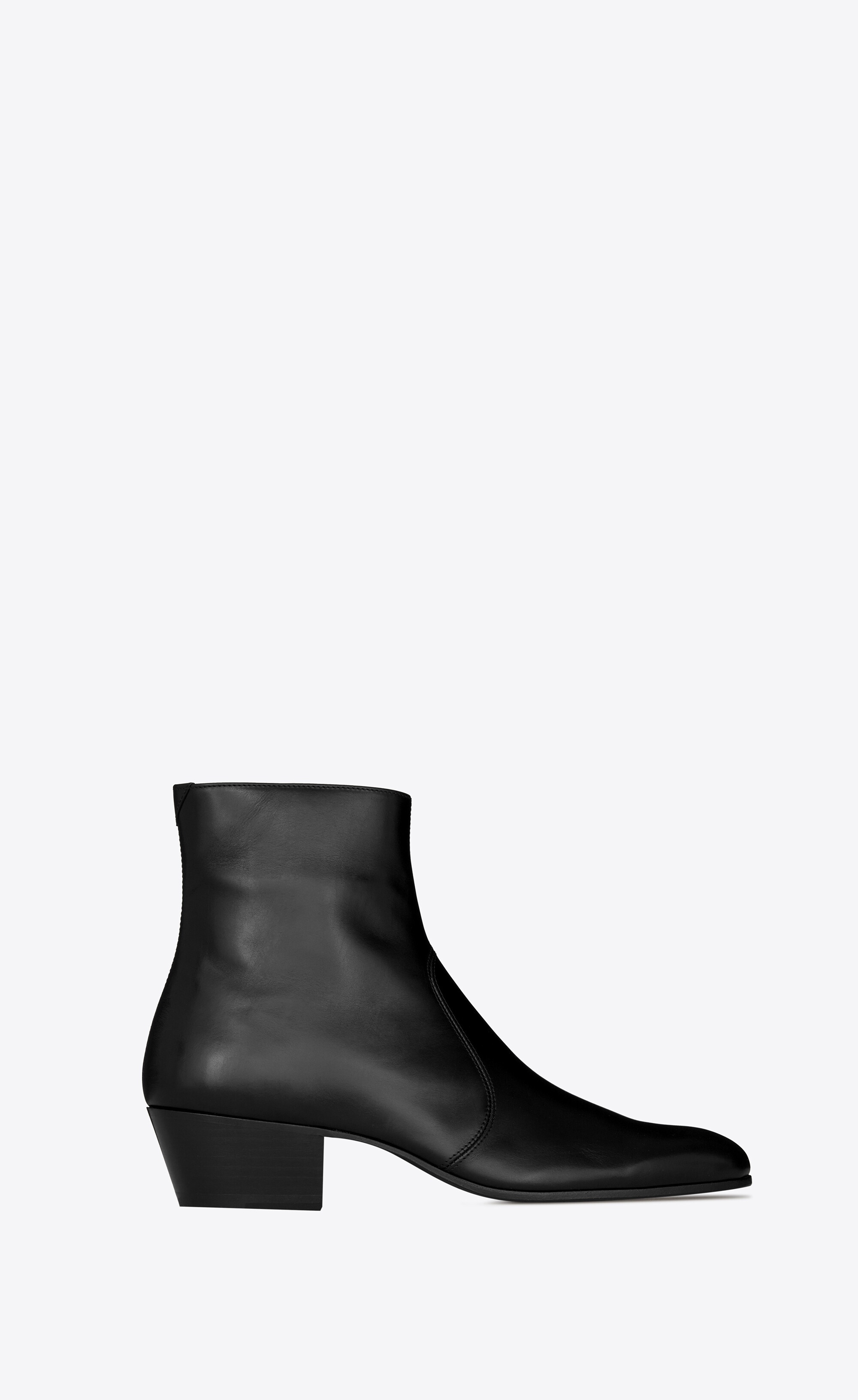 cole zipped boots in smooth leather - 1