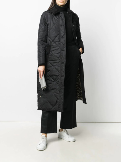 Mackintosh oversized quilted buttoned coat outlook