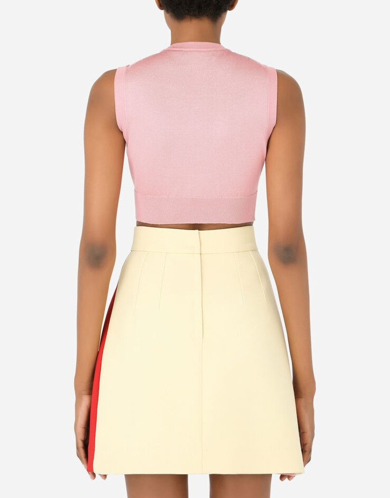 Dolce & Gabbana Sleeveless silk sweater outlook
