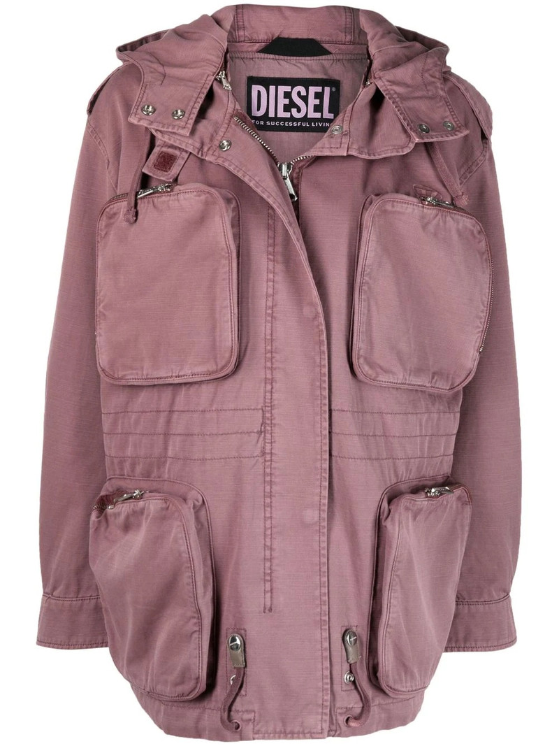 cargo-pocket hooded jacket 1