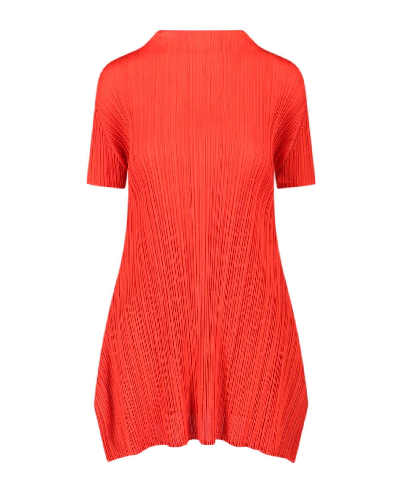Pleated Midi Dresses - 1