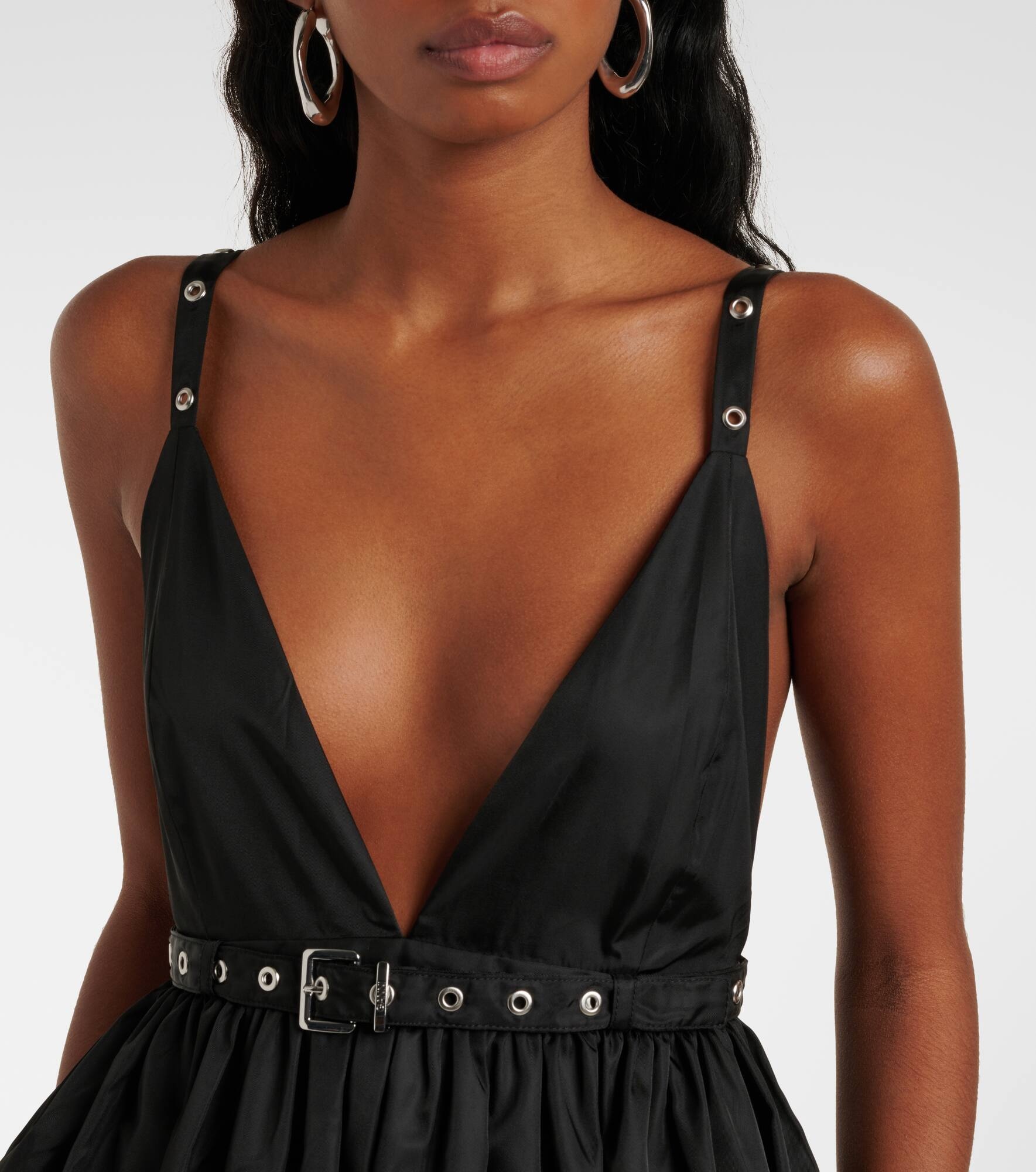 GANNI ガニー ワンピース Belted duchesse midi dress995933 GANNI Belted duchesse midi dress | mytheresa | REVERSIBLE