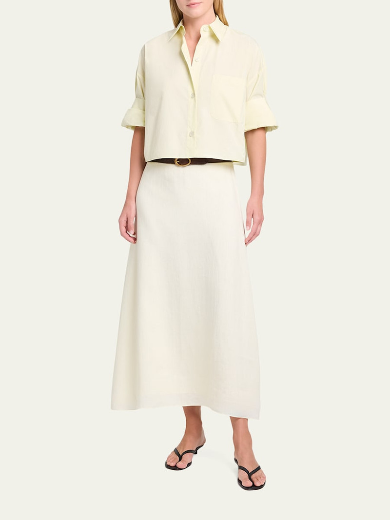 TWP The A-Line Linen Skirt outlook