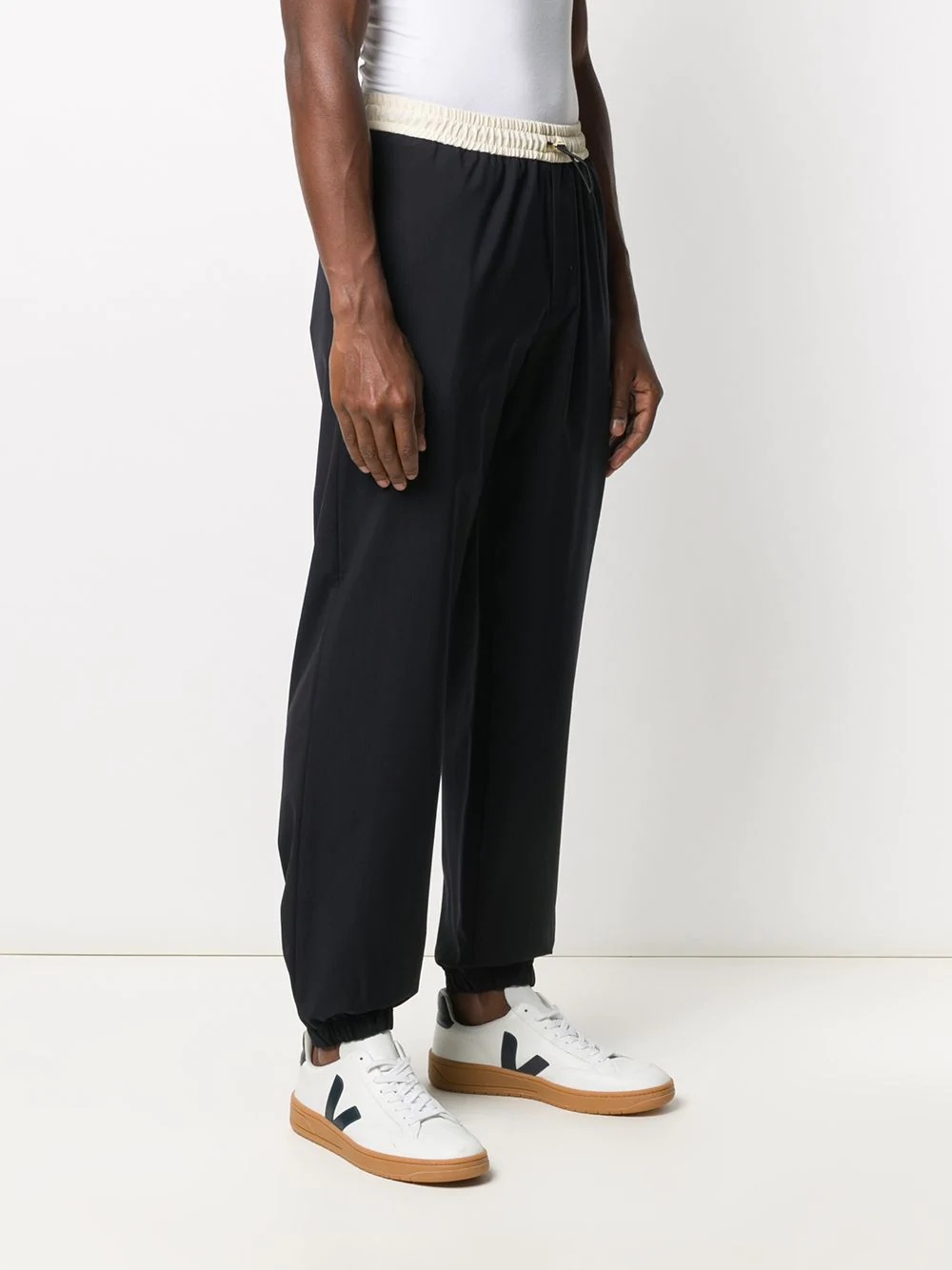 drawstring straight-leg trousers - 3