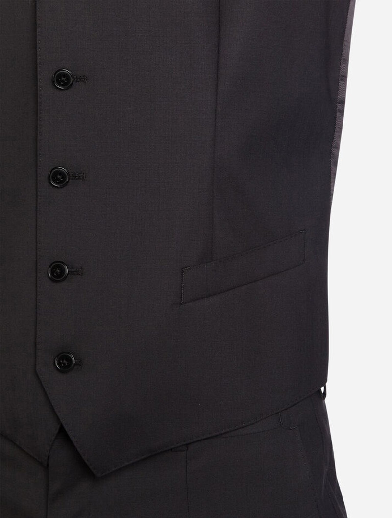 Five button vest in wool 5