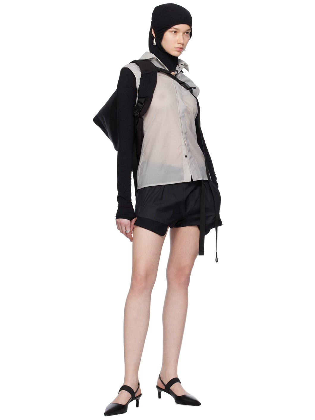 Gray Hood Vest - 4