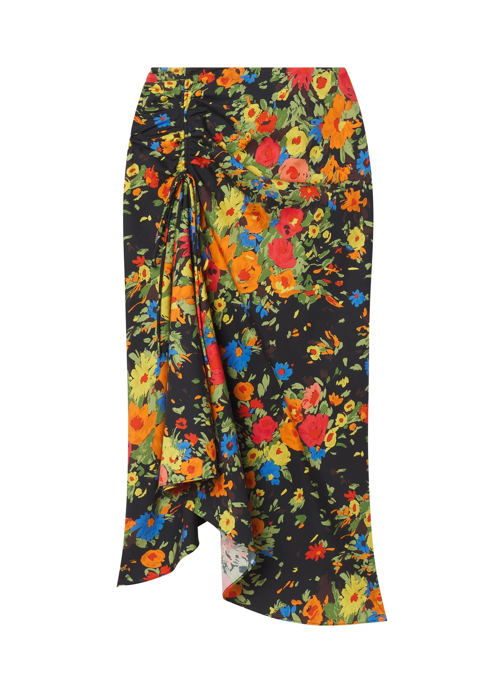 Naomi Cotton Floral Midi Skirt - 1