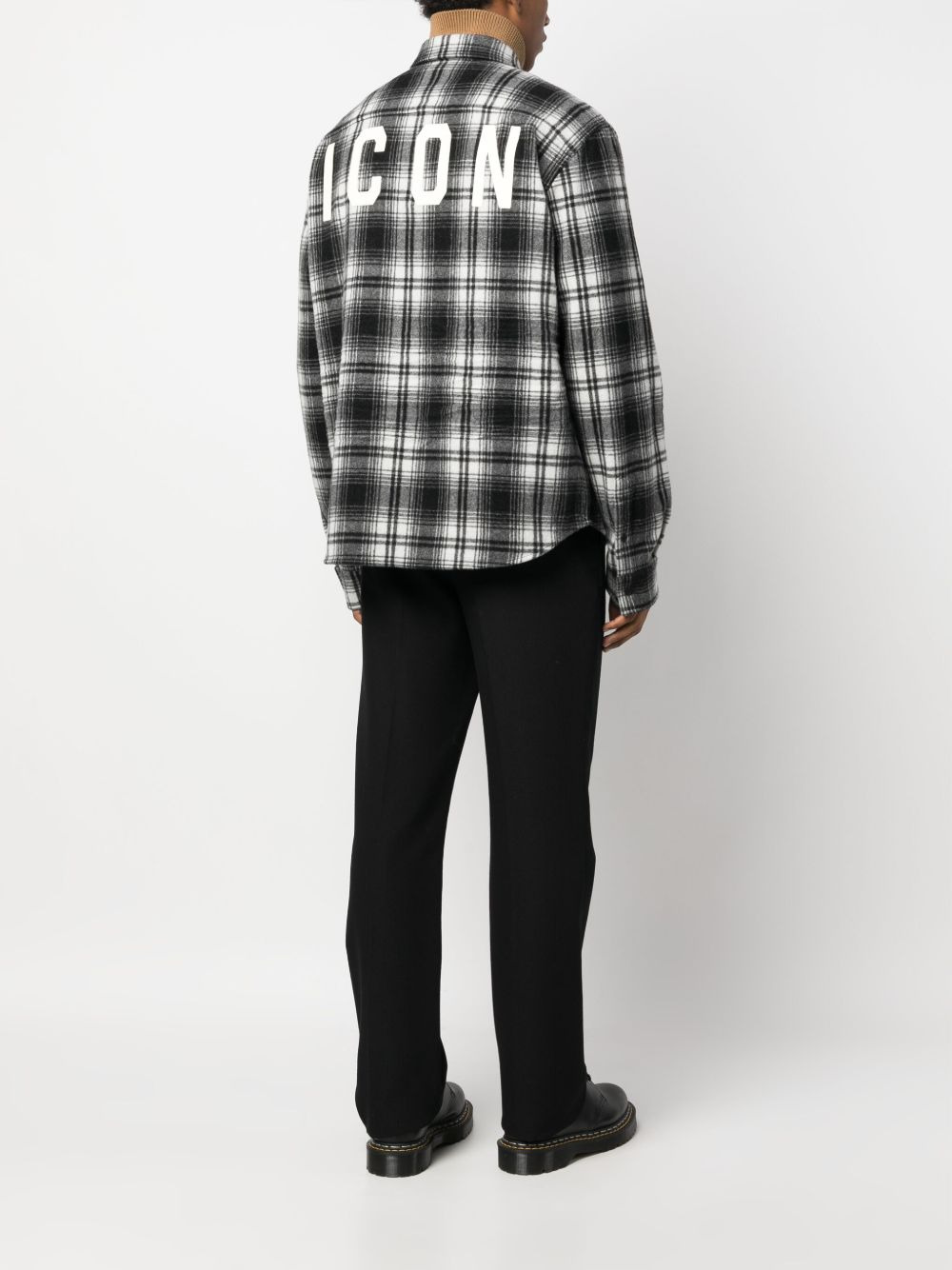 plaid-check pattern shirt - 2