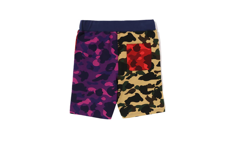 A BATHING APE® Mix Camo Crazy Sweat Shorts Multi-Color "MULTI" outlook